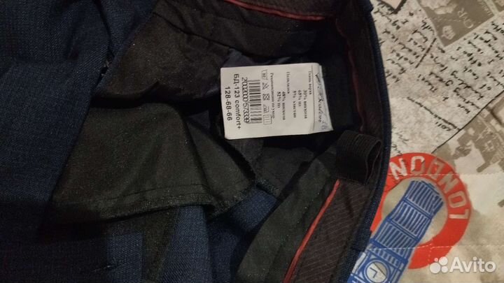 Брюки,Школьный костюм для мальчика 128 синий