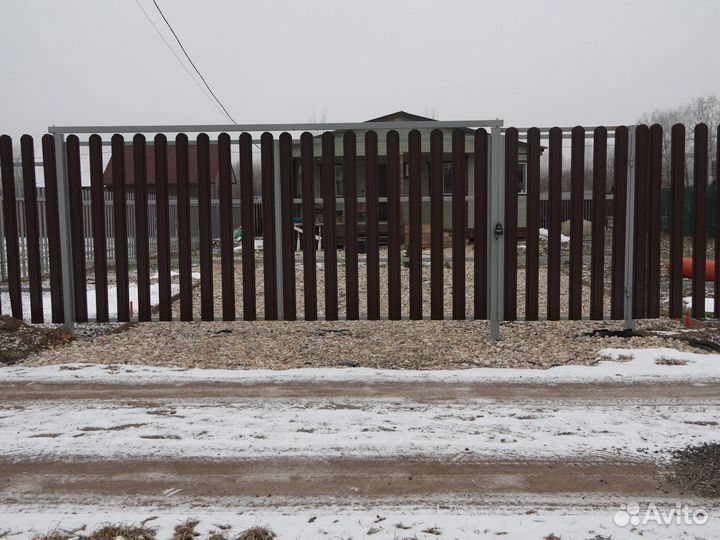 Откатные ворота монтаж доставка