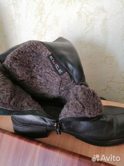 Сапоги кожаные