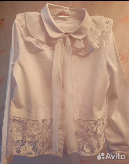 Блузка школьная белая