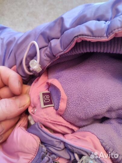 Детский зимний комбинезон на девочку 80
