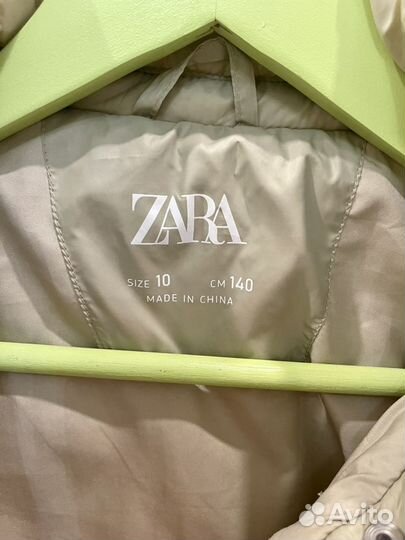 Zara куртка стеганная 140