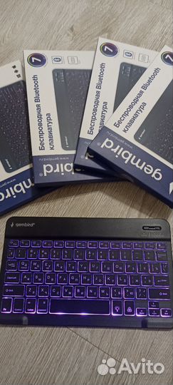 Клавиатура беспроводная подсветка Bluetooth 5.0