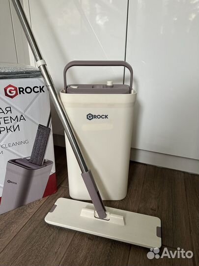 Швабра с ведром и отжимом grock
