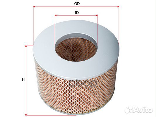 Фильтр возд.toyota LCP J120 3.0D 2002 - 2009 A1143