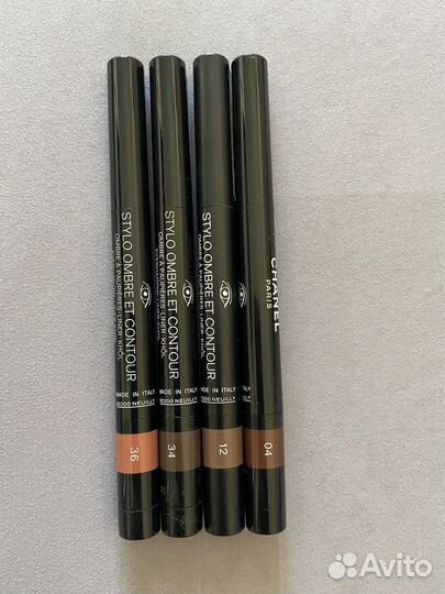 Карандаши для глаз и бровей, губные chanel