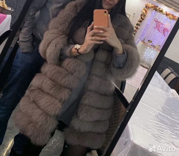 Шуба из песца