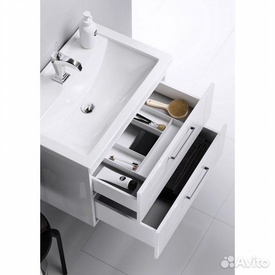 Тумба с раковиной Aqwella Manchester 60 подвесная