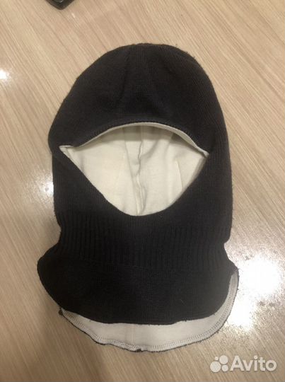 Шапка шлем с козырьком huppa s серый