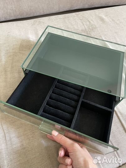 Zara home зеркальная шкатулка для украшений