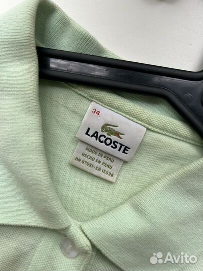 Lacoste polo женские топ оригинал