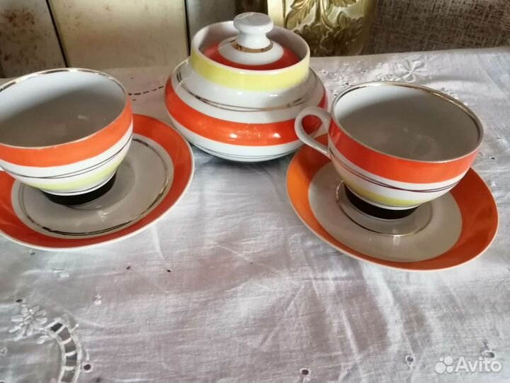 Чайная пара фарфор