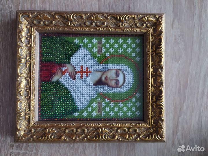 Иконы, вышитые бисером