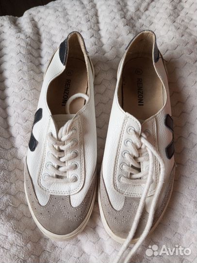 Кеды натуральная кожа 37