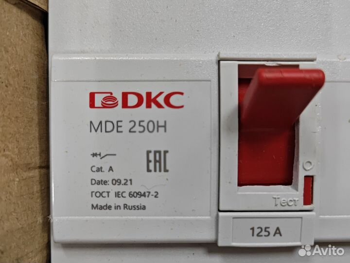 Выключатель автоматический YON MDE250H125 DKC