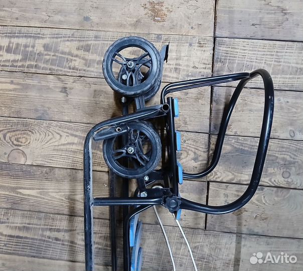 Санки для двойни, с колёсами