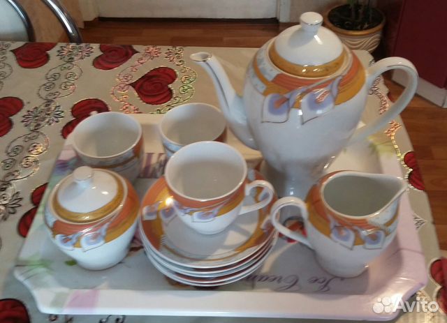 Сервиз фарфоровый новый