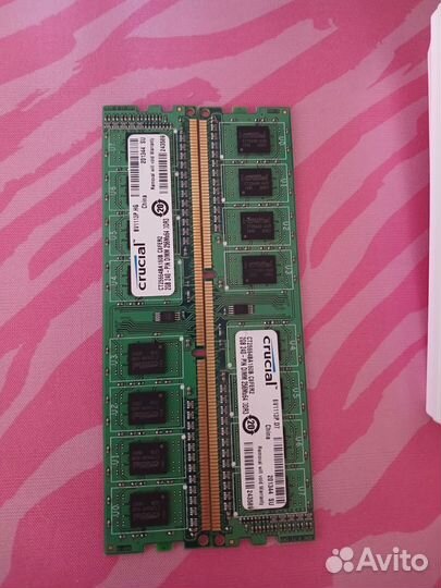 Оперативная память ddr3 4 gb 2х2