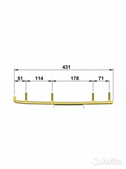 Коньки для лыж снегохода Arctic Cat 029308-03/04