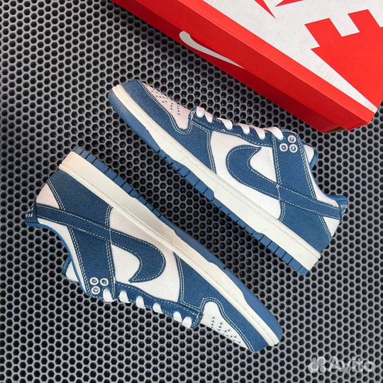 Кроссовки Nike dunk low industrial blue