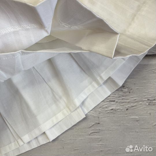 Юбка 116-122 в складочку белая Neckandneck