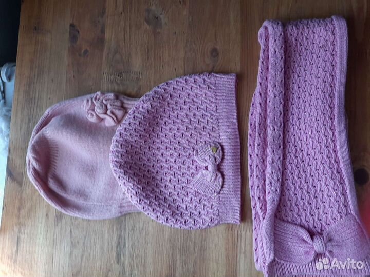 Комплект шапка, шарф