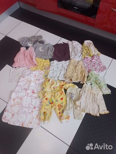 Вещи детские пакетом 0-2 года