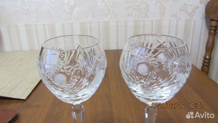 Фужеры хрусталь