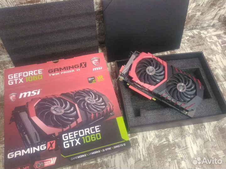 Видеокарта gtx 1060 6gb msi gaming x