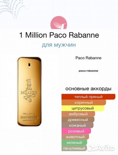 Мужской парфюм 1 Million Paco Rabanne 100 мл