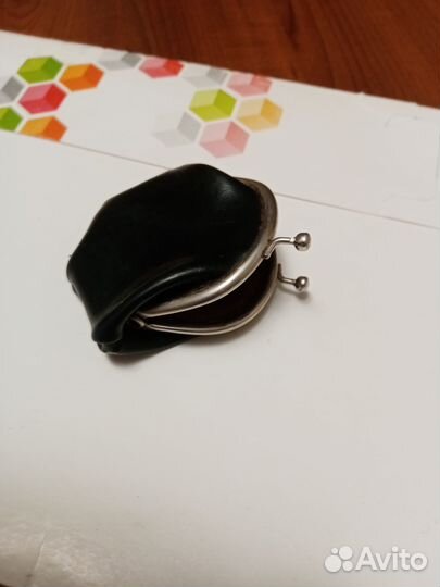 Кошелек натуральная кожа старинный