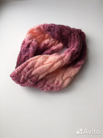 Вязаный шарф снуд женский