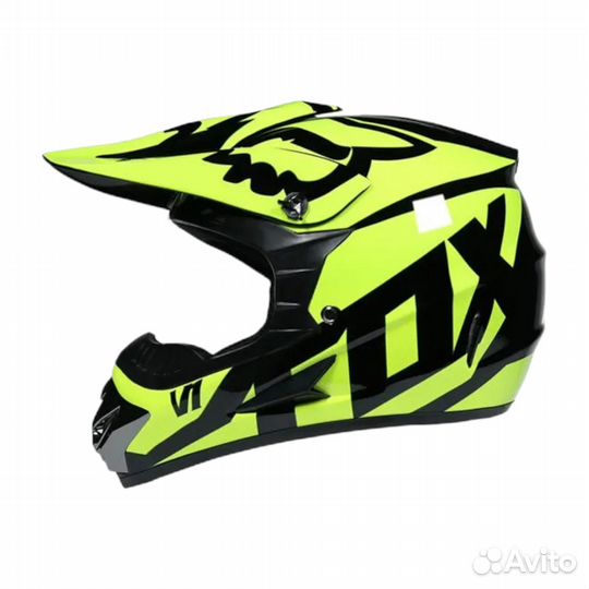 Мотошлем кроссовый Fox защитный мото шлем эндуро