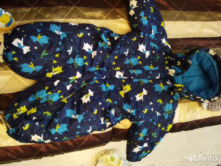 Зимний комбинезон 74р для мальчика