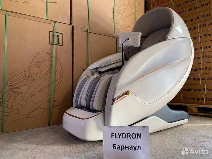 Массажное кресло премиальное Kezga Chair белое v19