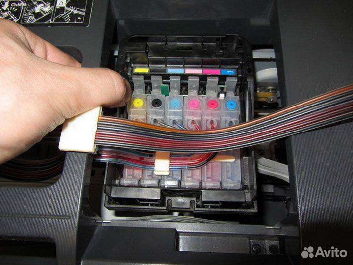 Прочистка печатающей головка HP, головки Epson