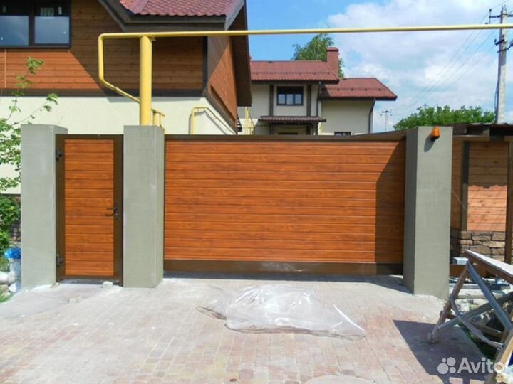 Откатные ворота Alutech