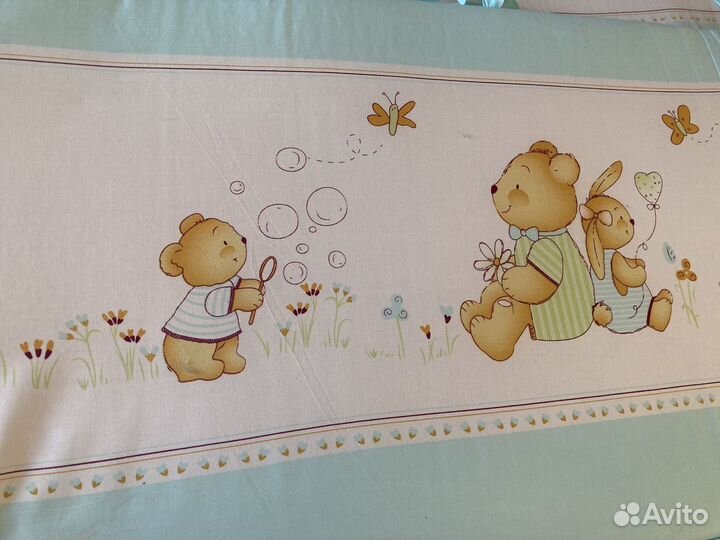 Бортики, 2 комплекта белья perina и плед