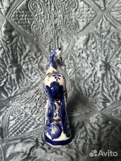 Статуэтка Лошадь Жеребенок Гжель символ 2026 года