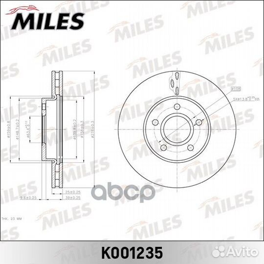 Диск тормозной ford focus II/III/C-MAX 03/volv