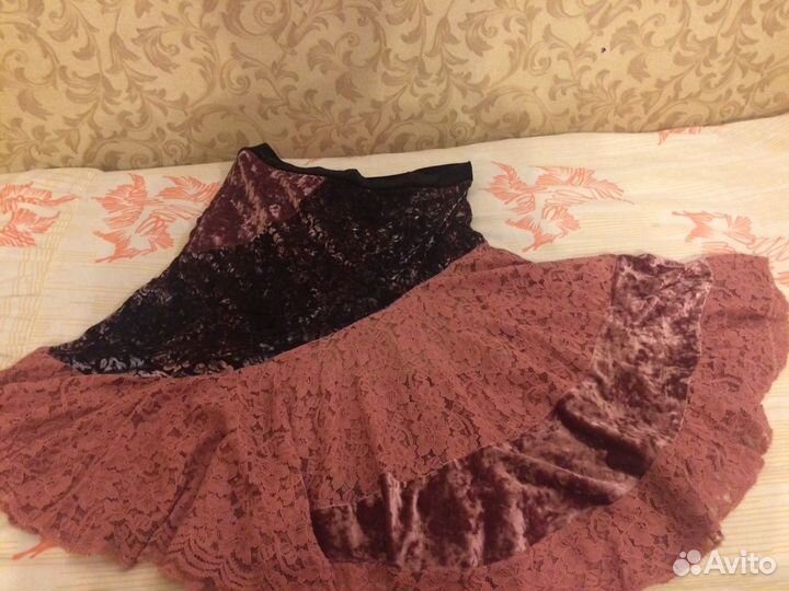 Костюм бархат панбархат кружево Южная Корея