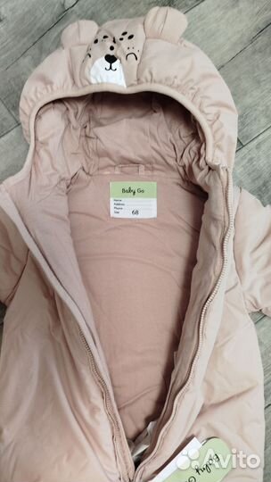 Демисезонный комбинезон для девочки 68 новый