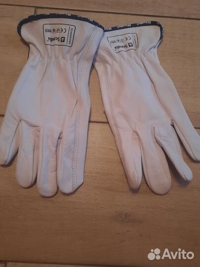 Перчатки рабочие кожаные