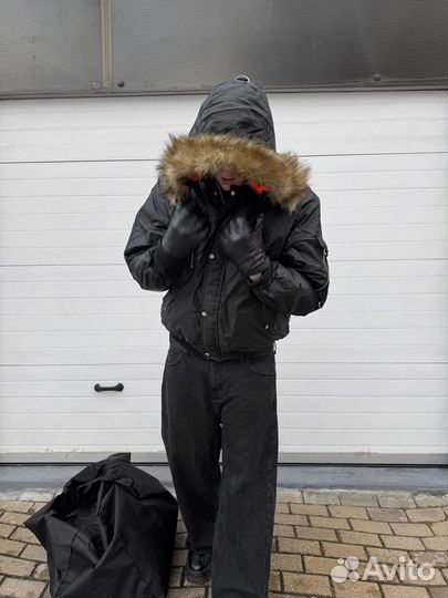 Бомбер зимний с мехом N2B Alaska Grailz racer type