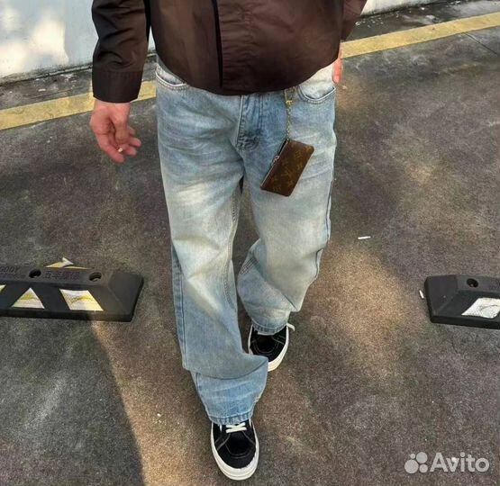 Джинсы zara flared zip