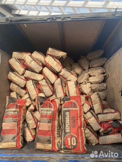 Уголь березовый в мешках 9 кг доставка
