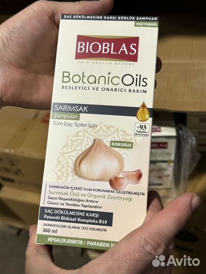 Шампунь для волос bioblas (чеснок) 360 мл