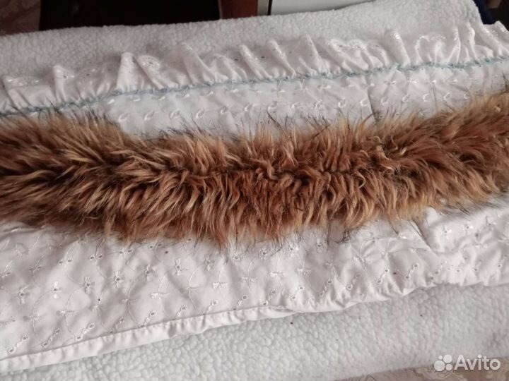 Опушка на капюшон из енота