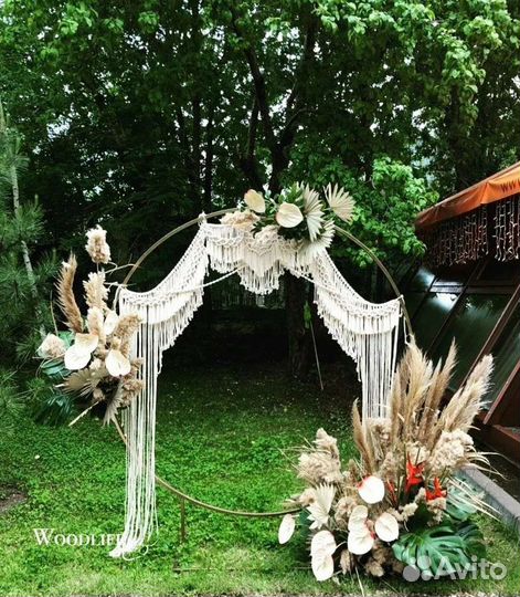 Свадебные украшения макраме, для фотосессии