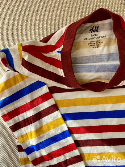 Лонгслив детский h&m 92